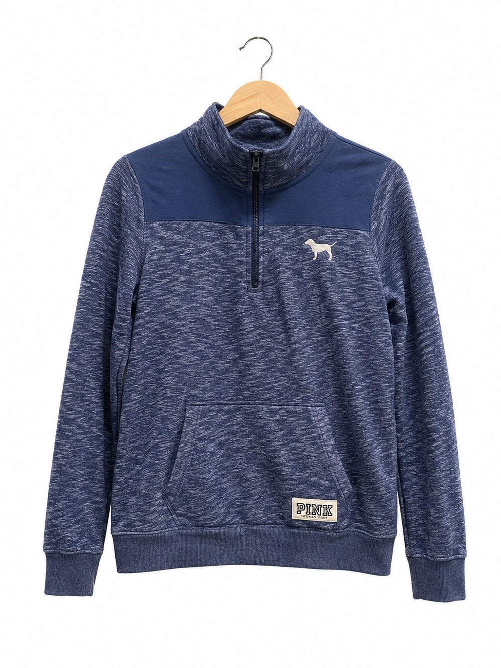 PINK Victoria's Secret Blue 1/4 Zip